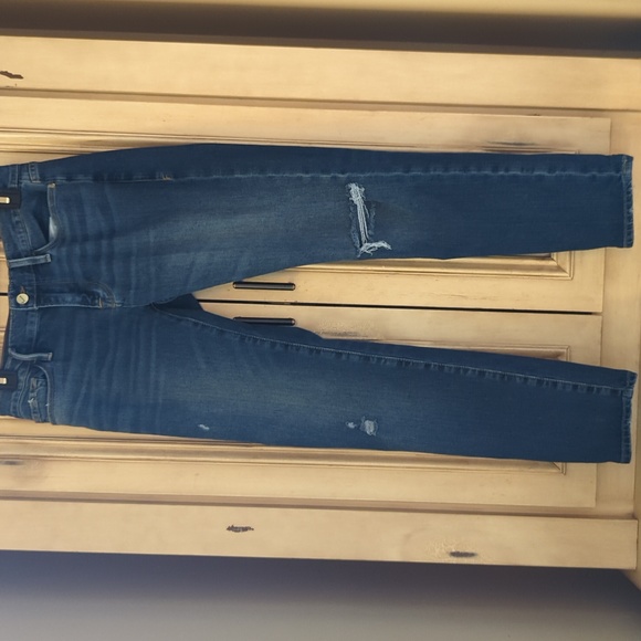 FRAME Le Garcon distressed slim boyfriend jeans - Picture 15 of 15